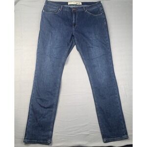 Barbell Apparel Athletic Fit Jeans Men 40x35 Slim Straight Stretch Blue Denim